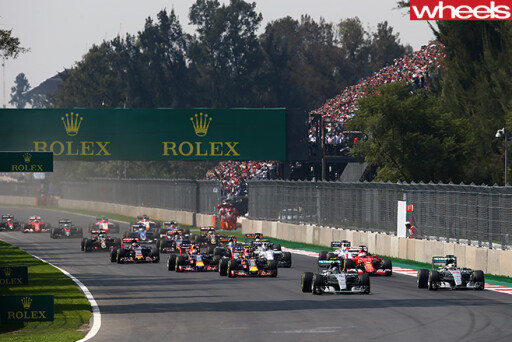 Race -Start -At -Autodromo -circuit -Mexico -F1