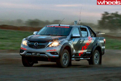 Finke -Desert -Race -Mazda -BT-50-racing -side -dark