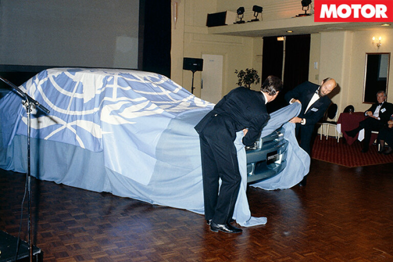 Brock Unveiling a car