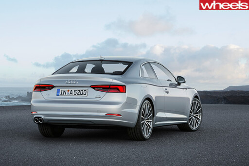 Audi -A5-silver -rear -side