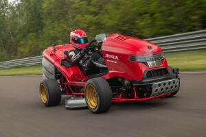 Honda Mean Mower V2 Fastest Lawnmower Acceleration record