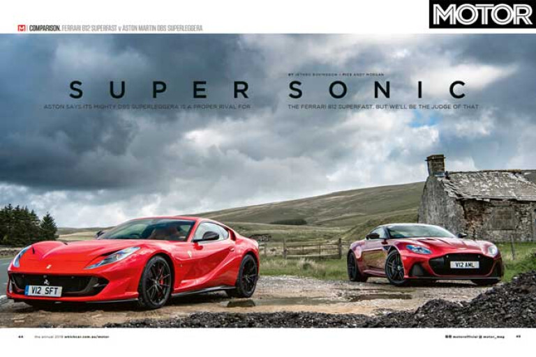 MOTOR Magazine Annual 2019 Issue Ferrari 812 Superfast V Aston Martin DBS Superleggera Jpg