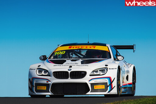 BMW-M3-GT3-racing -at -Bathurst -12-hour -front