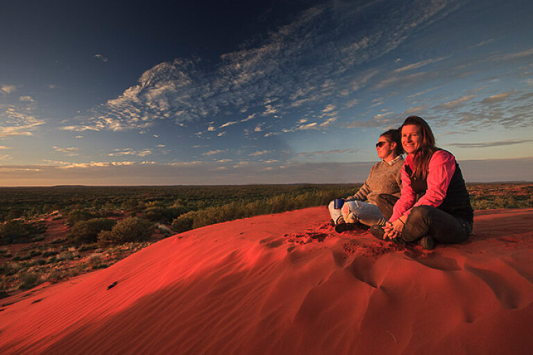 Sunset in Australian outback