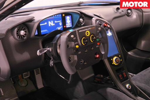 Road legal McLaren P1 GTR interior
