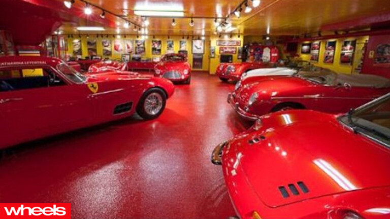 wheels magazine, For sale: Ferrari-filled man cave