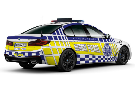 Victoria Police BMW 5 Series rear