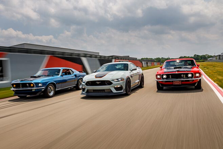 2021 Ford Mustang Mach 1 and originals