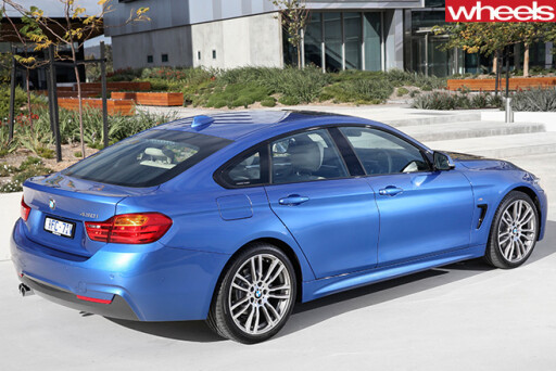 BMW-4-series -blue -top -rear