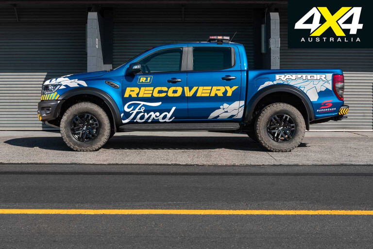Ford Ranger Raptor Official Recovery Vehicle Side Profile Jpg