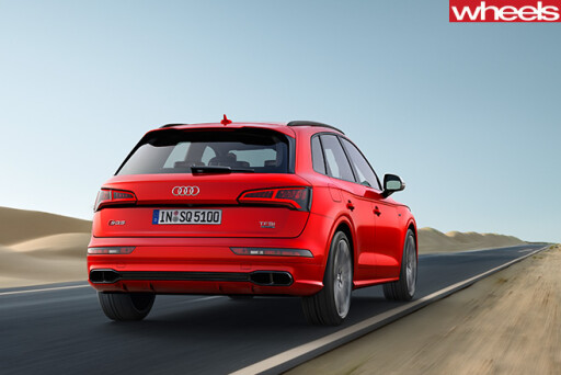 Audi -SQ5-driving -rear -side