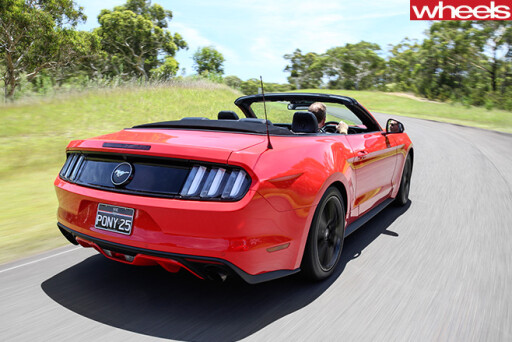 Ford -Mustang -Convertible -rear -side