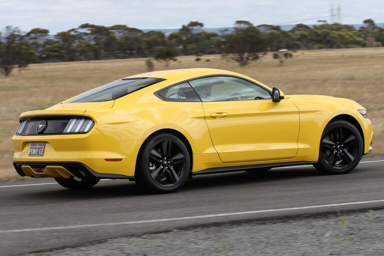 Ford Mustang Yellow Driving Jpg
