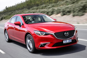 Mazda 6 Driving Front Side View Jpg