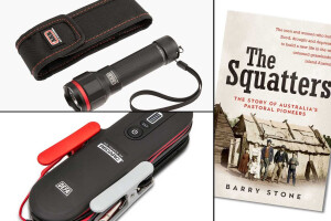 New 4x4 Gear ARB flashlight Redarc charger The Squatters book