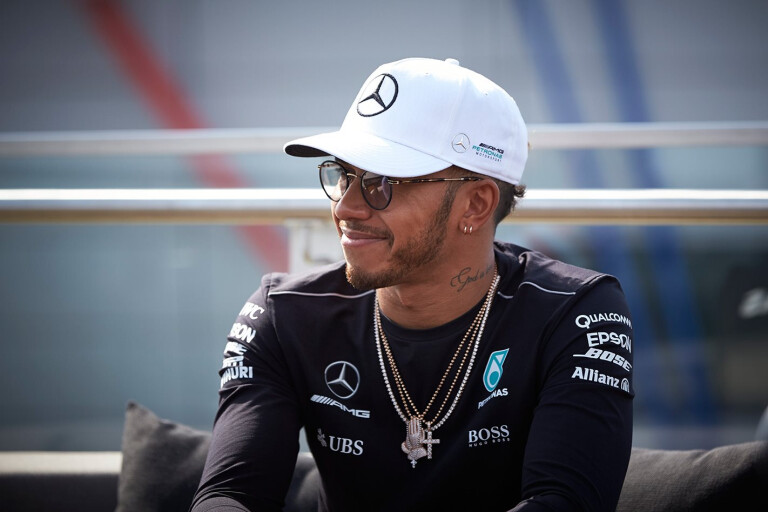 2017 Formula 1 Mercedes driver Lewis Hamilton