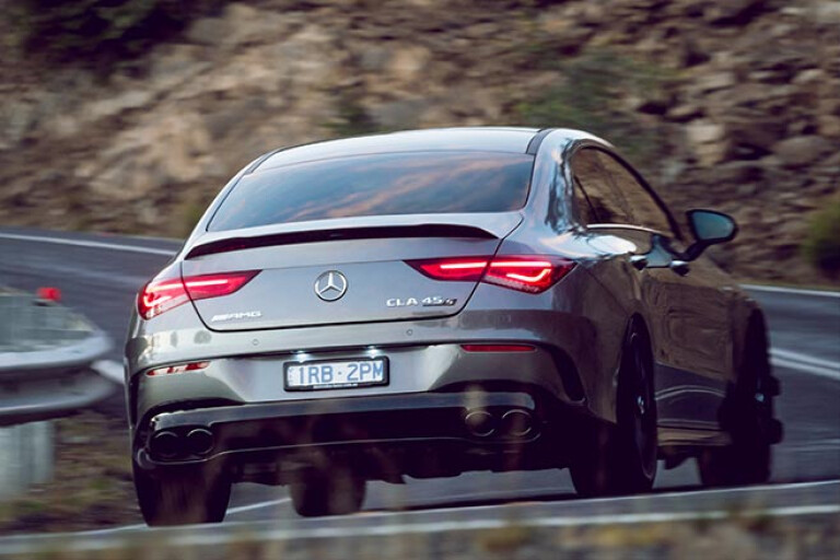 AMG CLA45 S driving rear