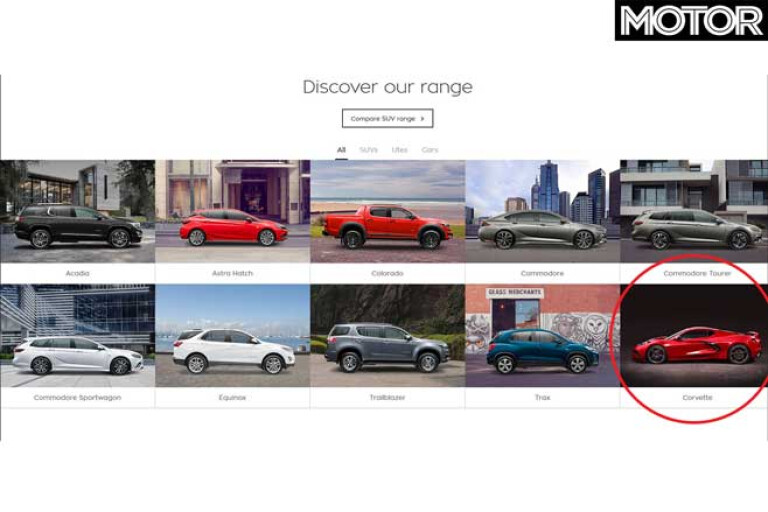 Holden Corvette Website Menu Jpg
