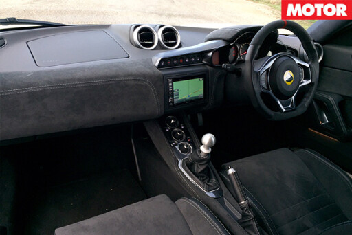 Lotus Evora Sport 400 interior