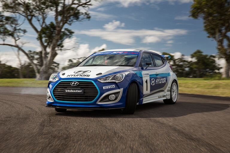 Hyundai Veloster Turbo race car test drive review