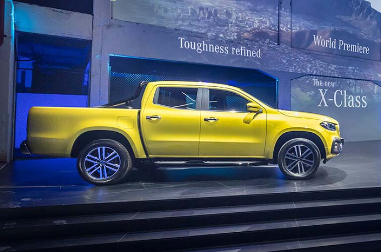 2018 Mercedes Benz X Class Ute Launched Stage Yellow Jpg