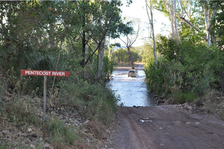 The Kimberleys Aus Geo expedition water crossing
