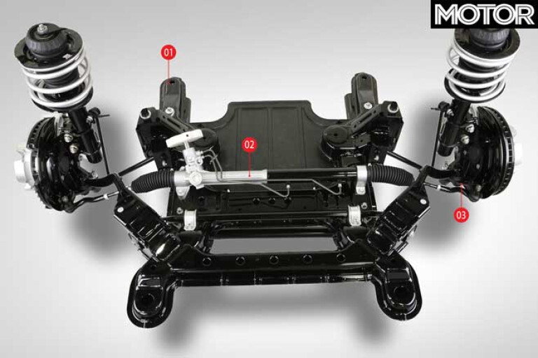 Holden Commodore VE Front Suspension Point Out Jpg