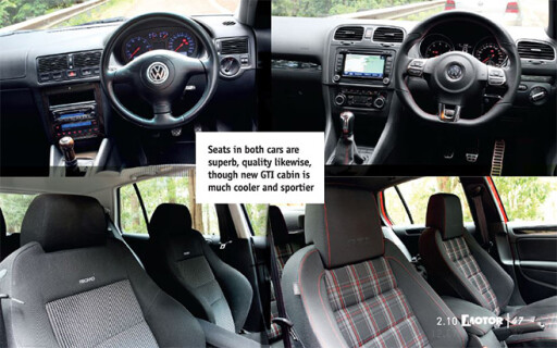Volkswagen Golf Mk IV GTI vs Mk VI GTI interior