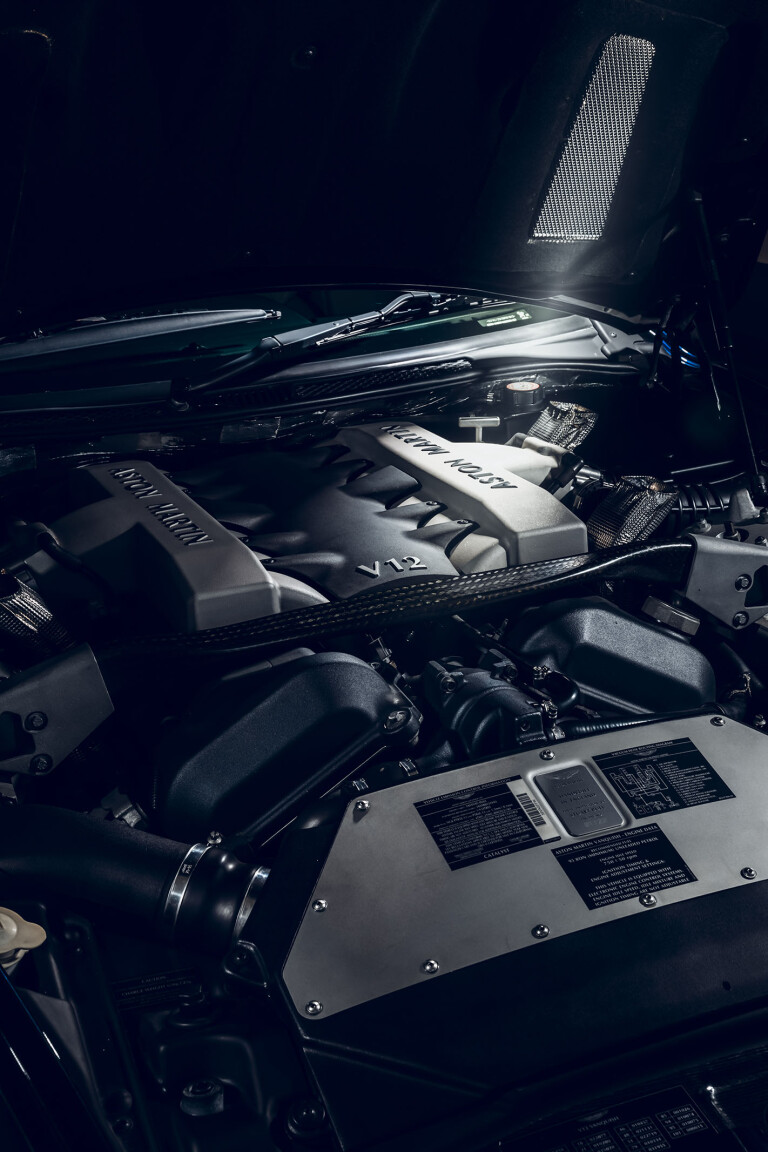 Aston Martin V12 Vantage engine hero shot