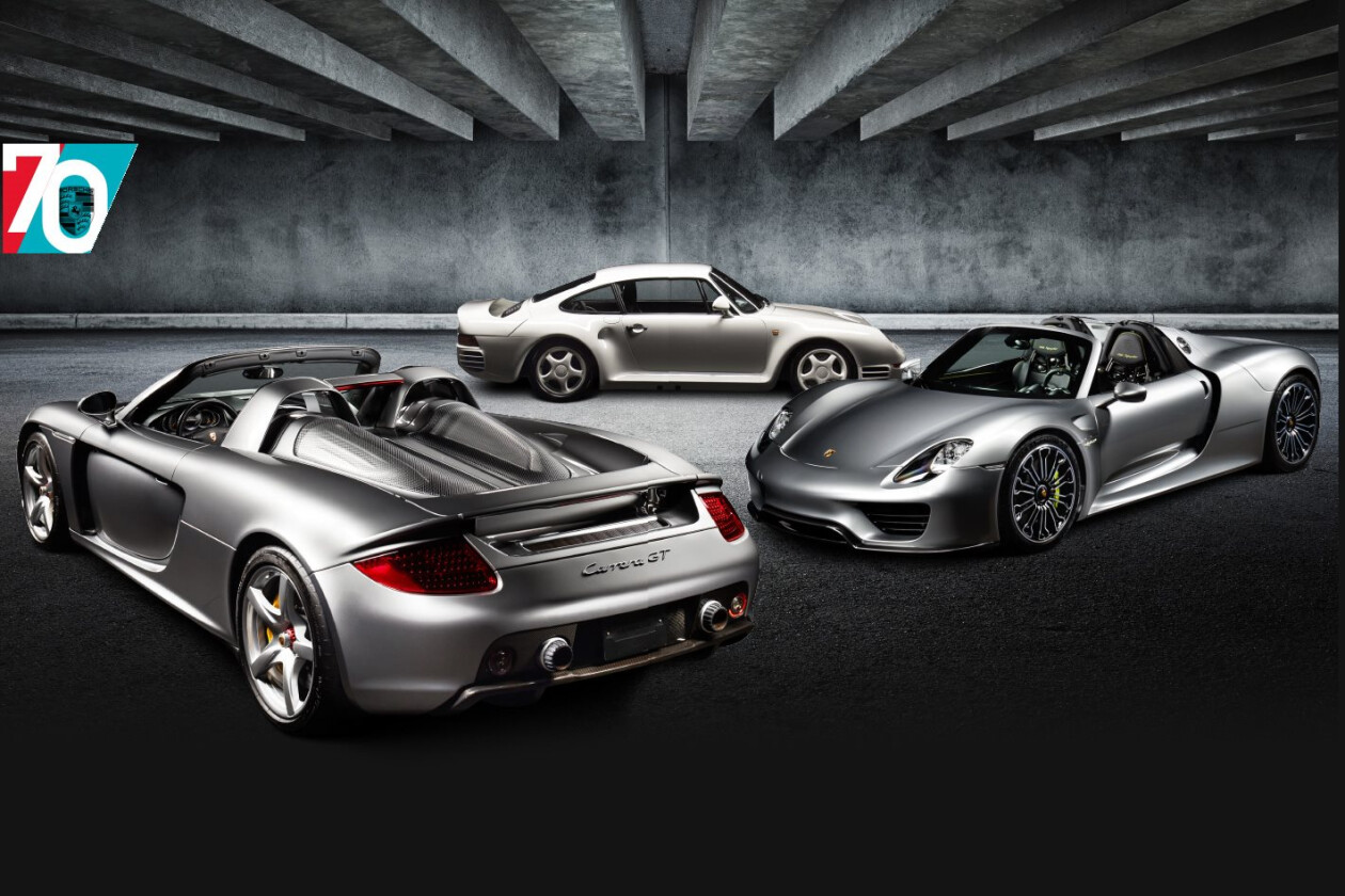 The Incredibles - 959, Carrera GT & 918 Spyder: Porsche turns 70