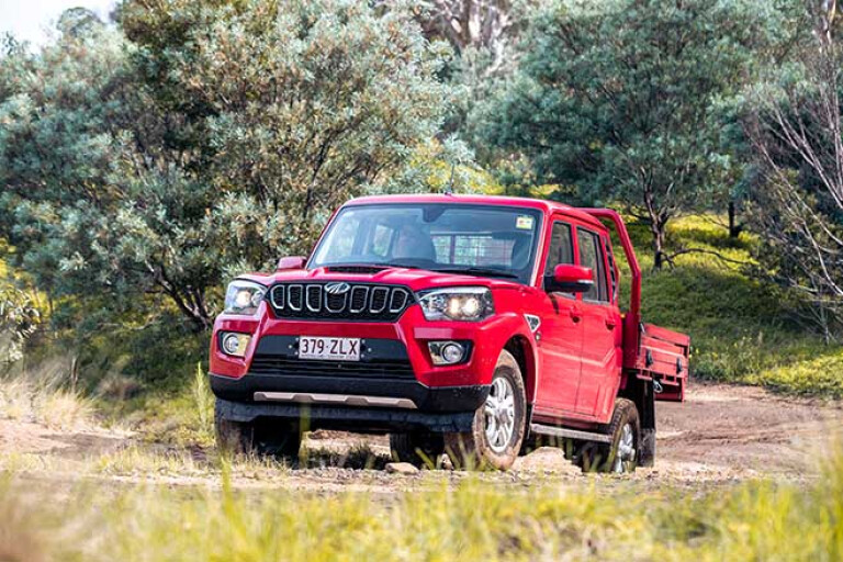 Facelifted Mahindra Pik-Up S10 off-road