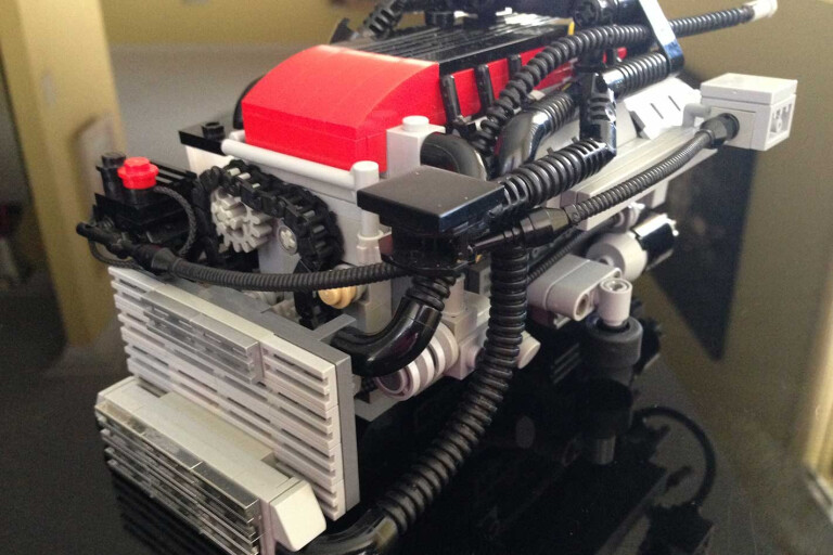Meet the man building Aussie Ford engines from LEGO