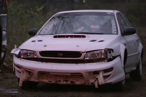 Tyler Witte crashed Subaru Impreza