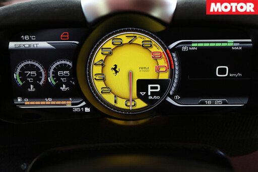 Ferrari LaFerrari dashboard