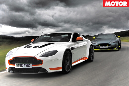Aston martin vantages driving front