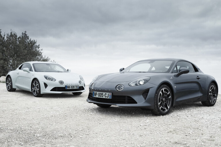 Geneva motor show Alpine A110 Pure and Legende variants revealed
