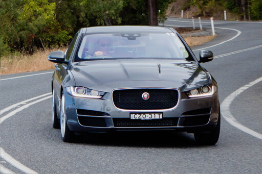 Jaguar -xe -front -driving
