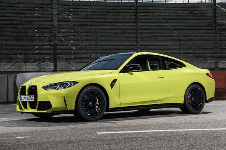 2021 BMW M4 Competition in Sao Paulo Yellow.