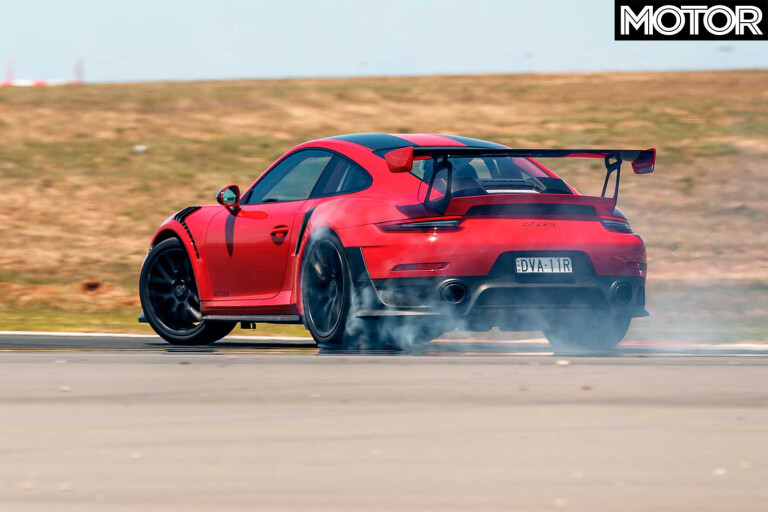Performance Car Of The Year 2019 Porsche 911 GT 2 RS Track Test Side Handling Jpg