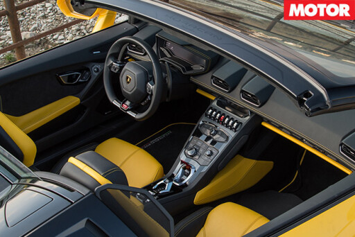Lamborghini Huracan Spyder interior