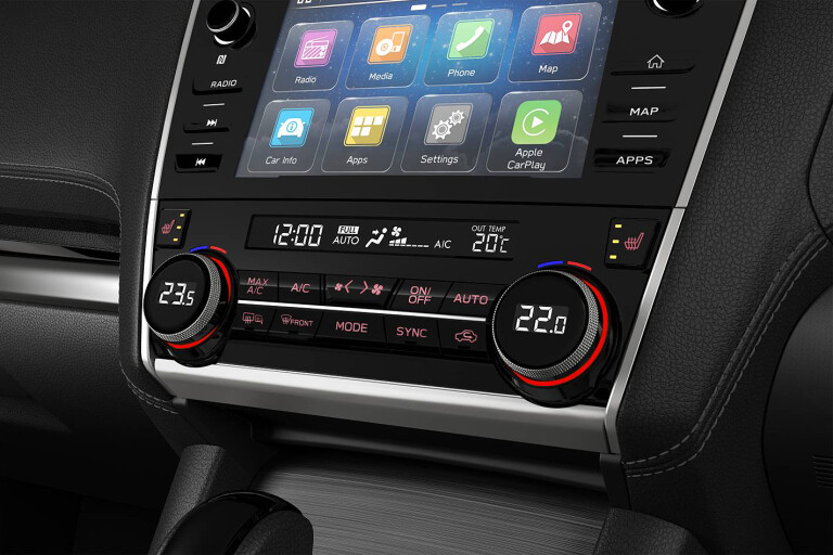 Subaru Liberty infotainment touchscreen