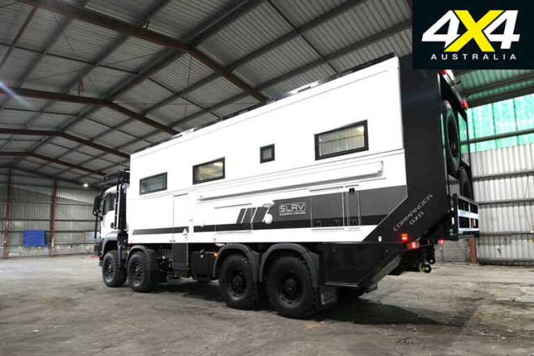 SLRV Expedition Vehicles Commander 8 X 8 Rear Packed Jpg