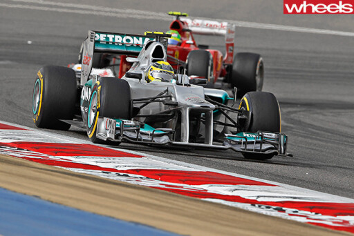Formula -One -car -Mercedes -driver -Nico -Rosberg -F1-track