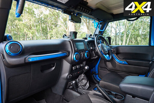 Custom Jeep Wrangler JKU rubicon interior