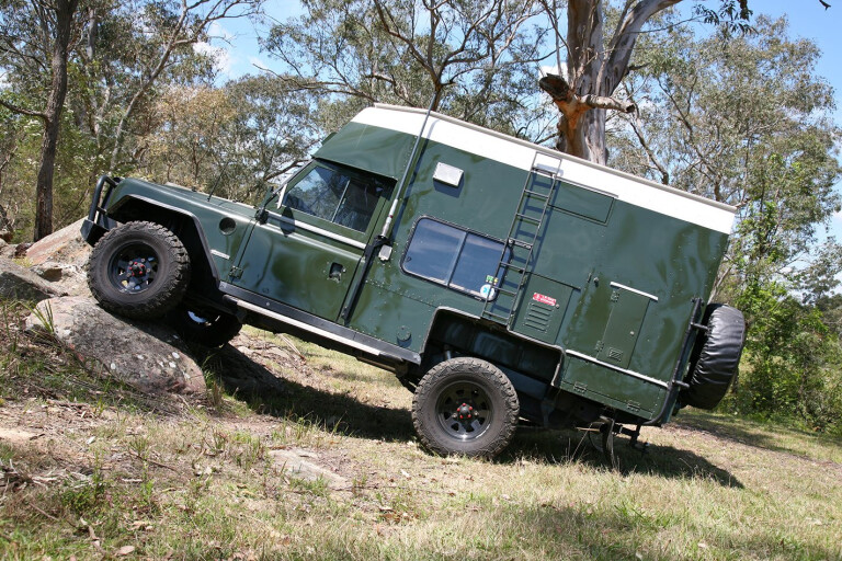 1982 Land Rover camper exterior