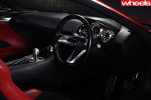 Mazda -RX-vision -concept -drivers -side -interior