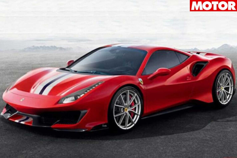 Ferrari 488 Pista images leaked