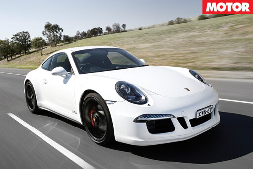 Porsche 911 gts driving