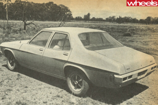 1972-Holden -Kingswood -black -white -rear