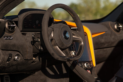 2017 McLaren 720S review steering wheel